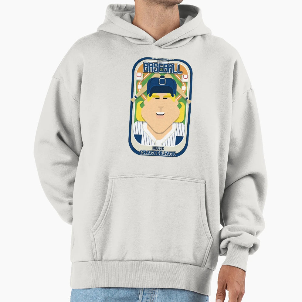 Baseball Blue Pinstripes Deuce Hoodie - Fun Novelty Design for Adults - T-Shirt, Sweatshirt, Hoodie