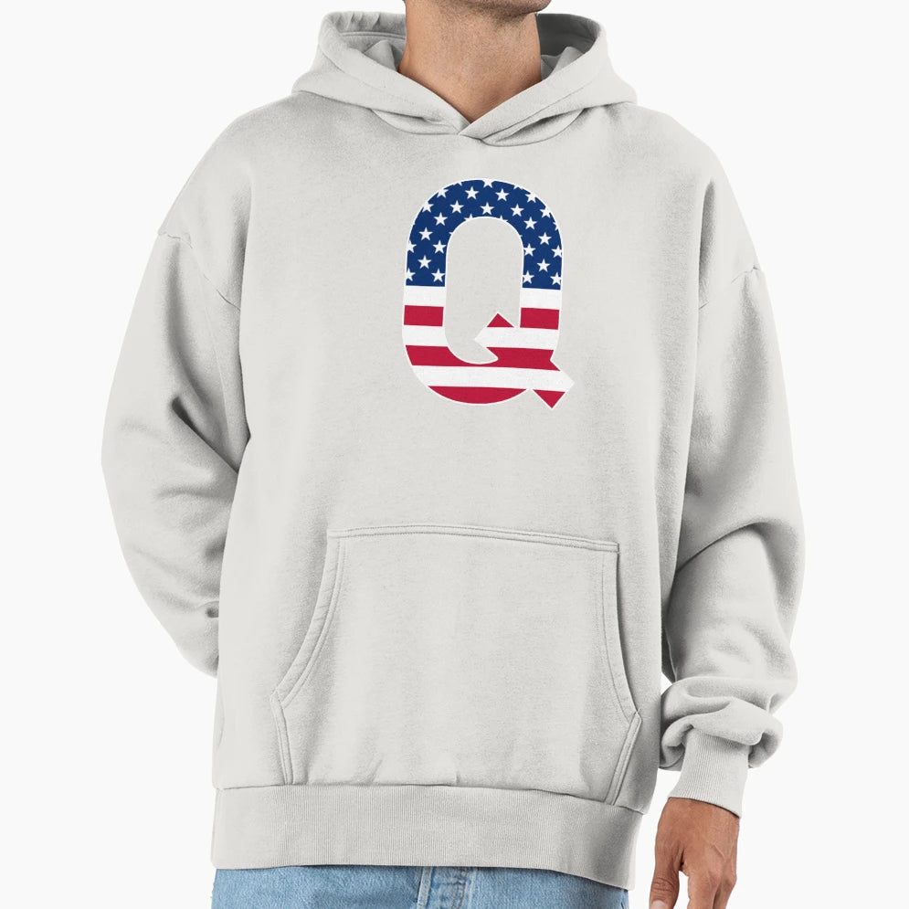 Letter Q Capital Alphabet Q Hoodie - Casual Everyday Wear Men Women - T-Shirt, Sweatshirt, Hoodie