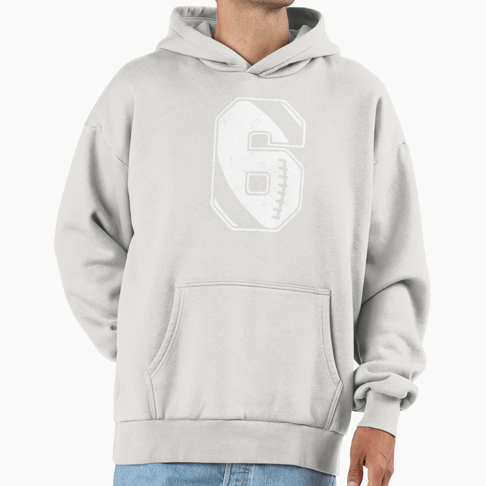 Football 6 Hoodie - Novelty Apparel for Adults - T-Shirt, Sweatshirt, Hoodie