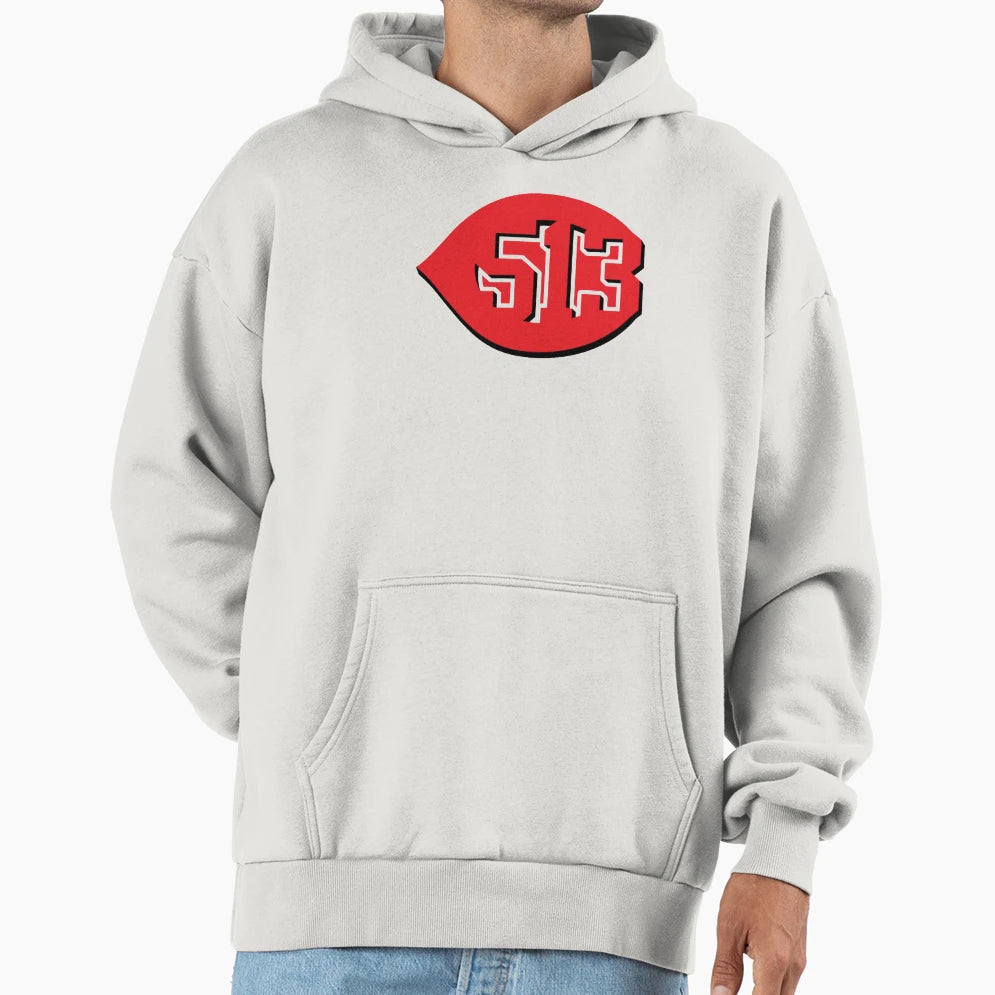 Baseball Cincinnati 513 Area Code Hoodie - Graphic Print Unisex - T-Shirt, Sweatshirt, Hoodie