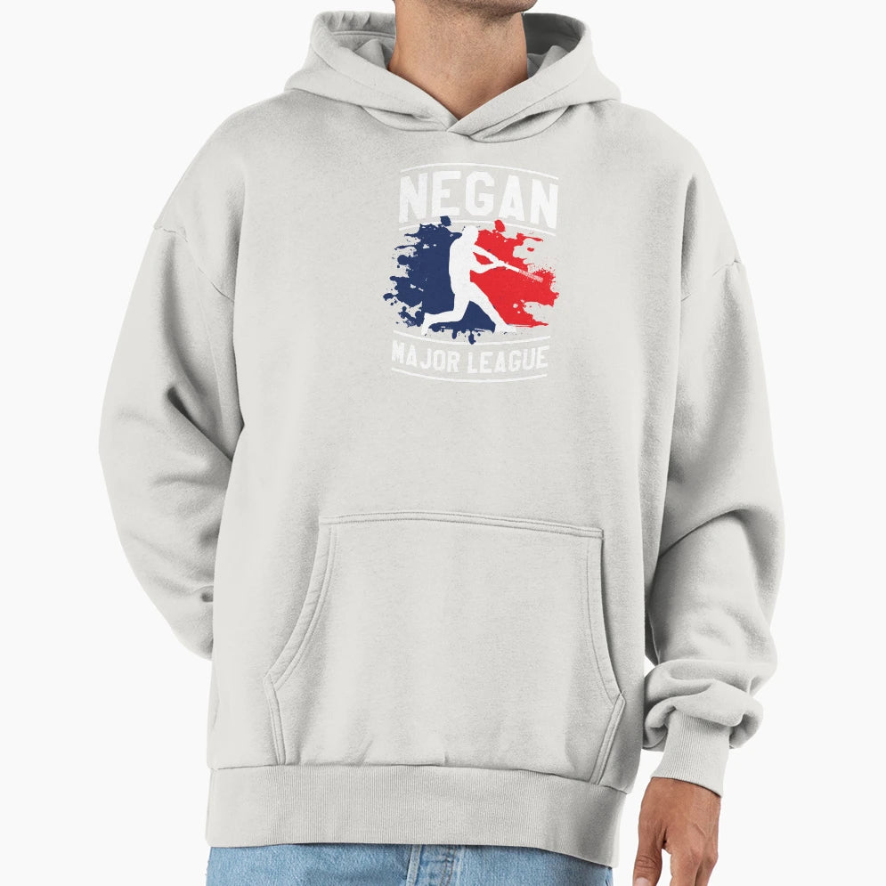Negan Major League Baseball Lucille Hoodie - Graphic Print for Adults - T-Shirt, Sweatshirt, Hoodie