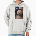 Baseball American Flag Hoodie - Minimalist Print Men Women - T-Shirt, Sweatshirt, Hoodie