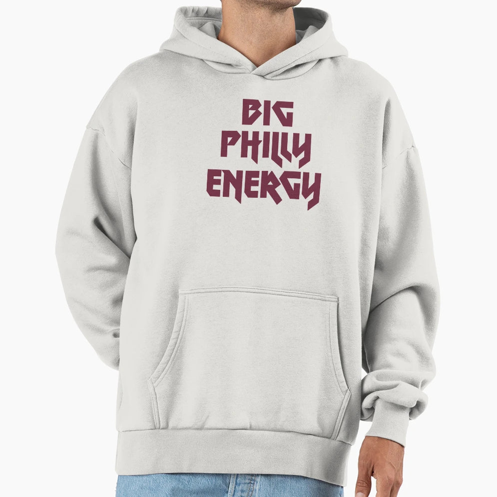 Big Philly Energy Maroon Hoodie - Aesthetic Graphic Unisex - T-Shirt, Sweatshirt, Hoodie