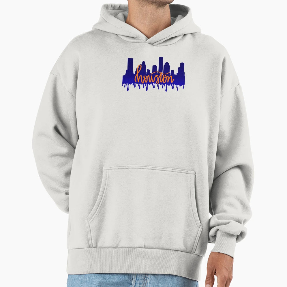 Houston Skyline Hoodie - Novelty Apparel Men Women - T-Shirt, Sweatshirt, Hoodie
