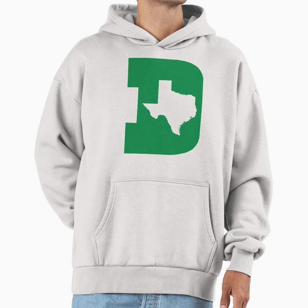 D Texas Green Cut Out Hoodie - Aesthetic Graphic Men Women - T-Shirt, Sweatshirt, Hoodie