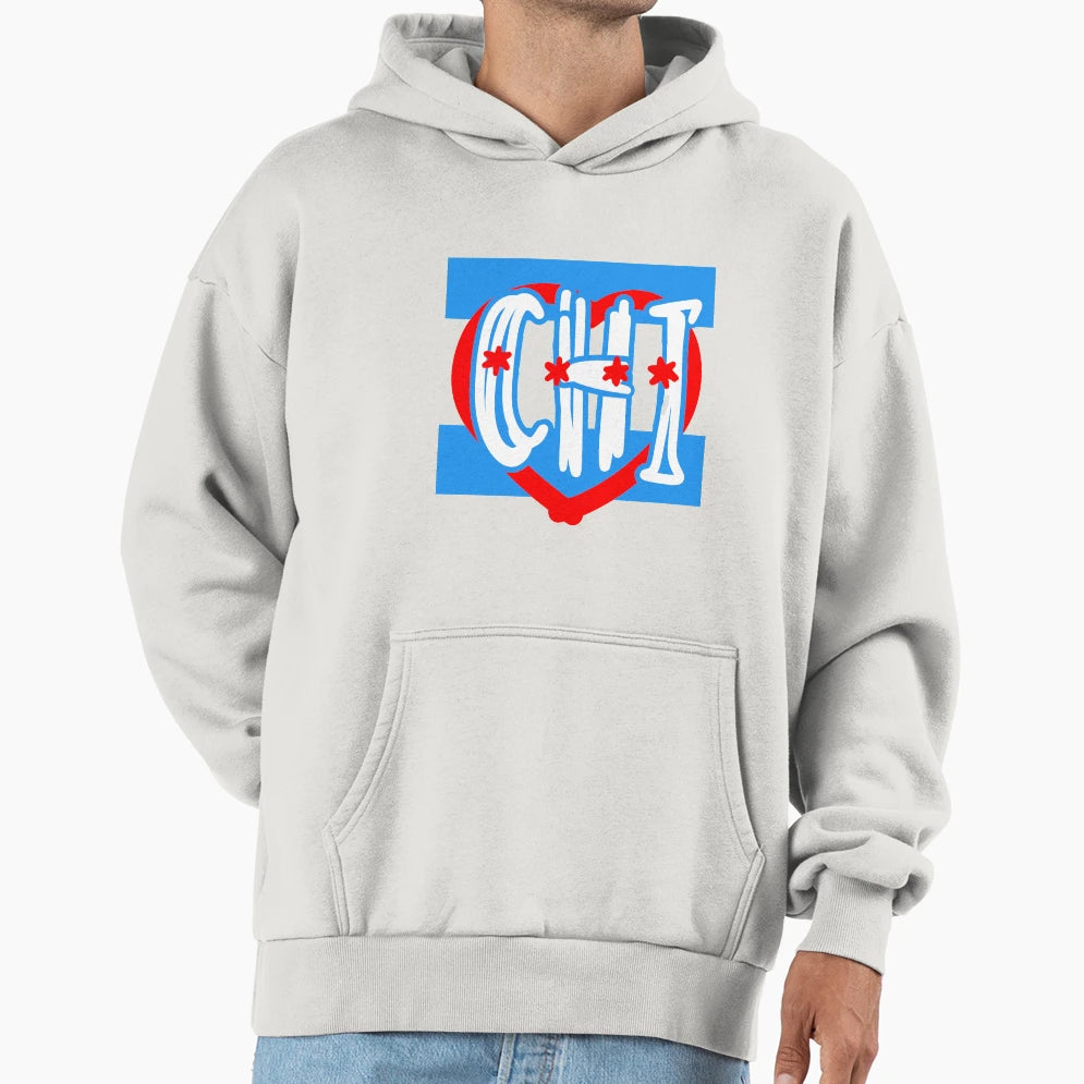 I Love Chicago Hoodie - Unique Graphic Men Women - T-Shirt, Sweatshirt, Hoodie