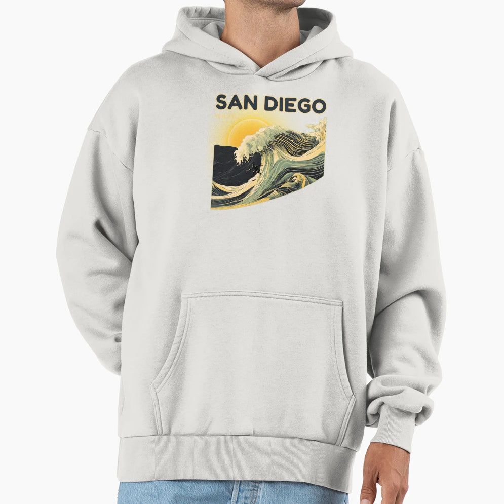 San Diego Wave Hoodie - Novelty Apparel Men Women - T-Shirt, Sweatshirt, Hoodie
