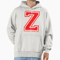 Big Red Letter Z Hoodie - Trendy Graphic for Adults - T-Shirt, Sweatshirt, Hoodie