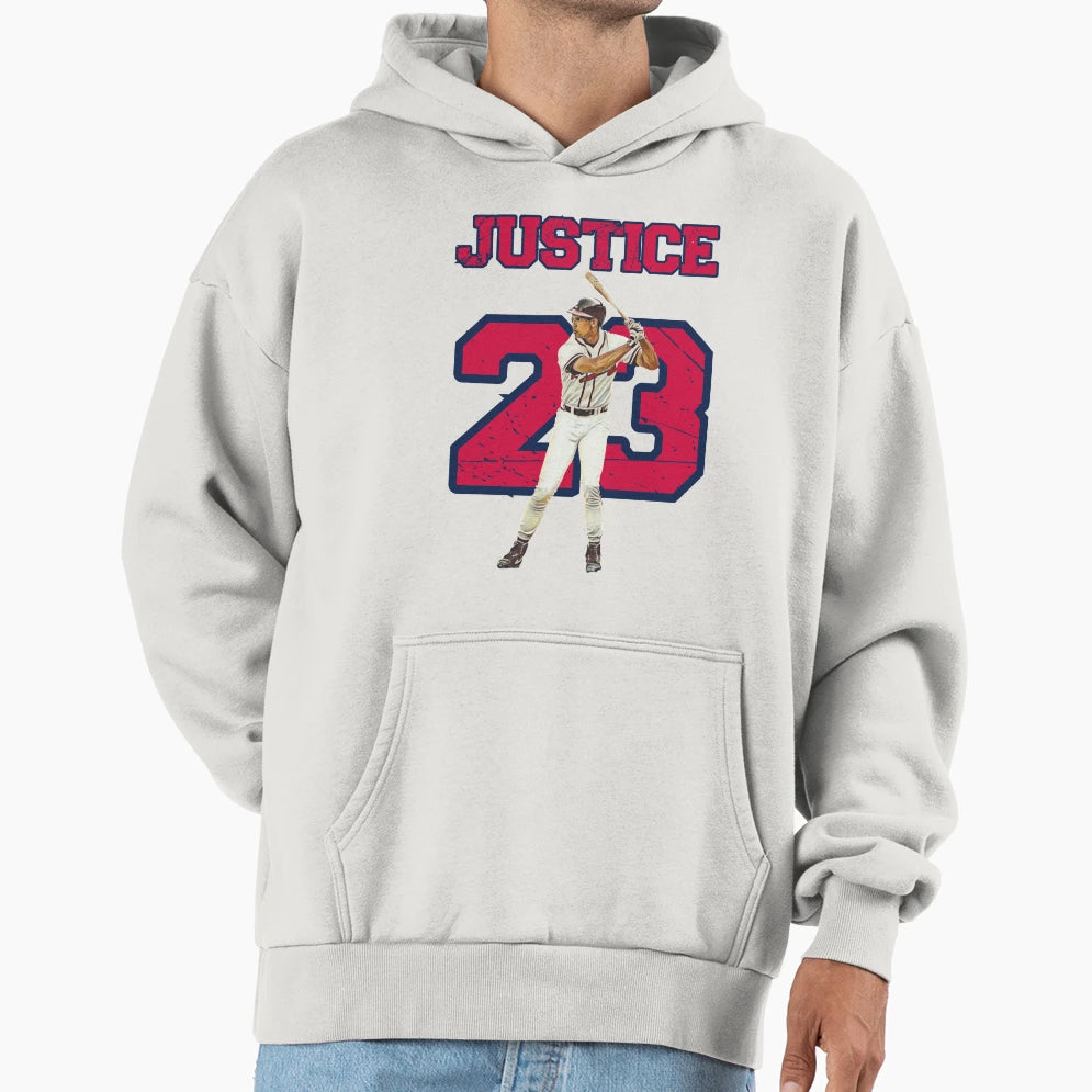David Justice Hoodie - Trendy Graphic for Adults - T-Shirt, Sweatshirt, Hoodie