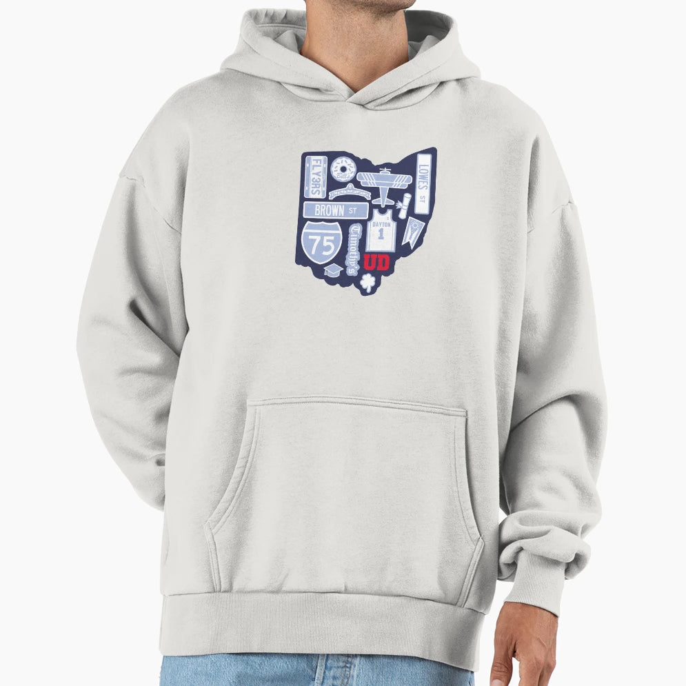 University Dayton Flyers Ohio Hoodie - Unique Graphic Unisex - T-Shirt, Sweatshirt, Hoodie