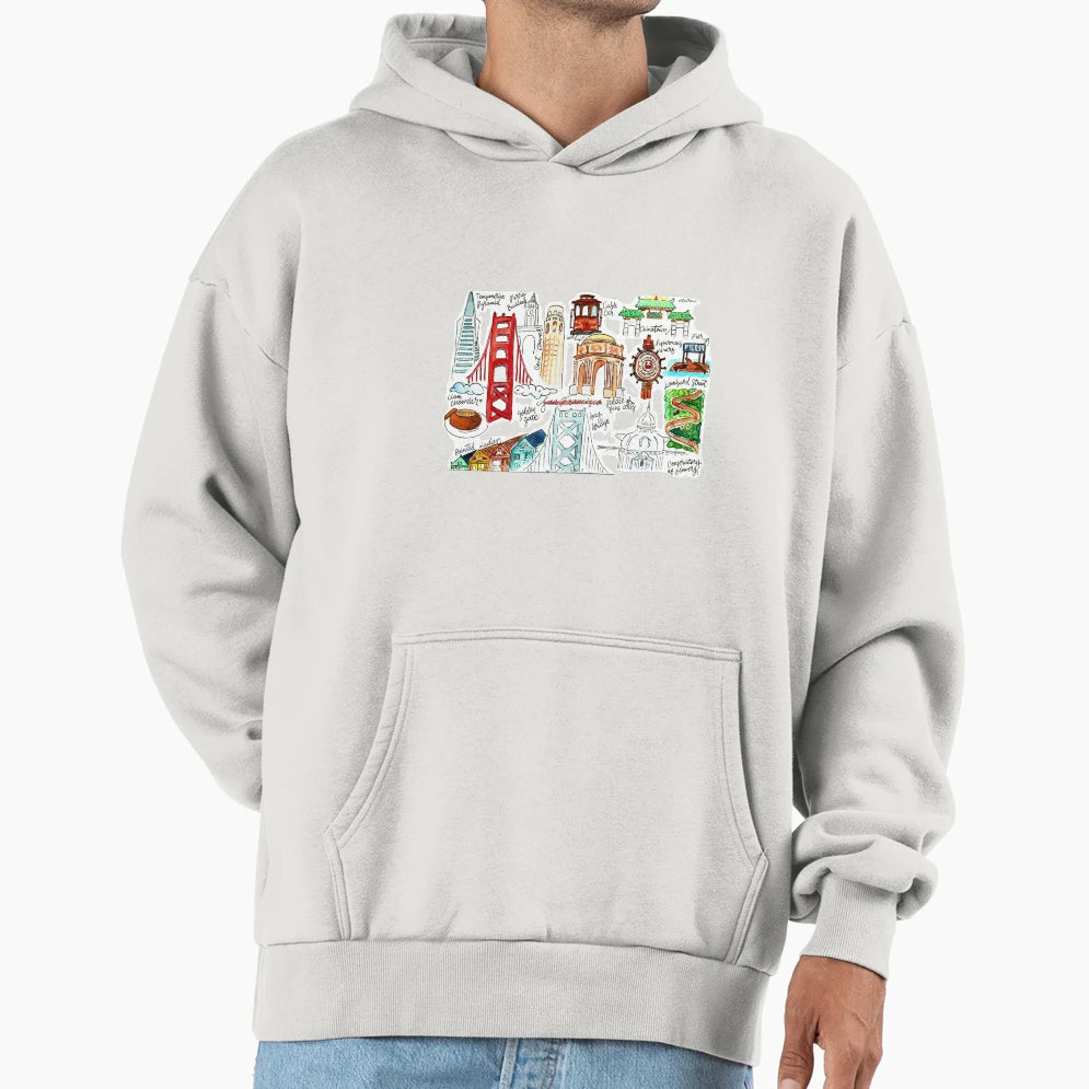 San Francisco Hoodie - Fun Novelty Design Men Women - T-Shirt, Sweatshirt, Hoodie