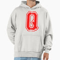 Big Red Letter Q Hoodie - Fun Novelty Design Unisex - T-Shirt, Sweatshirt, Hoodie