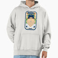 Baseball Blue Pinstripes Rhubarb Hoodie - Custom Art Print Men Women - T-Shirt, Sweatshirt, Hoodie