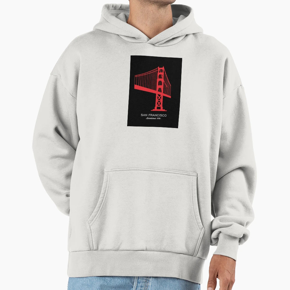 San Francisco Hoodie - Unique Graphic for Adults - T-Shirt, Sweatshirt, Hoodie