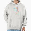 Chicago Trains Map Hoodie - Streetwear Style Unisex - T-Shirt, Sweatshirt, Hoodie