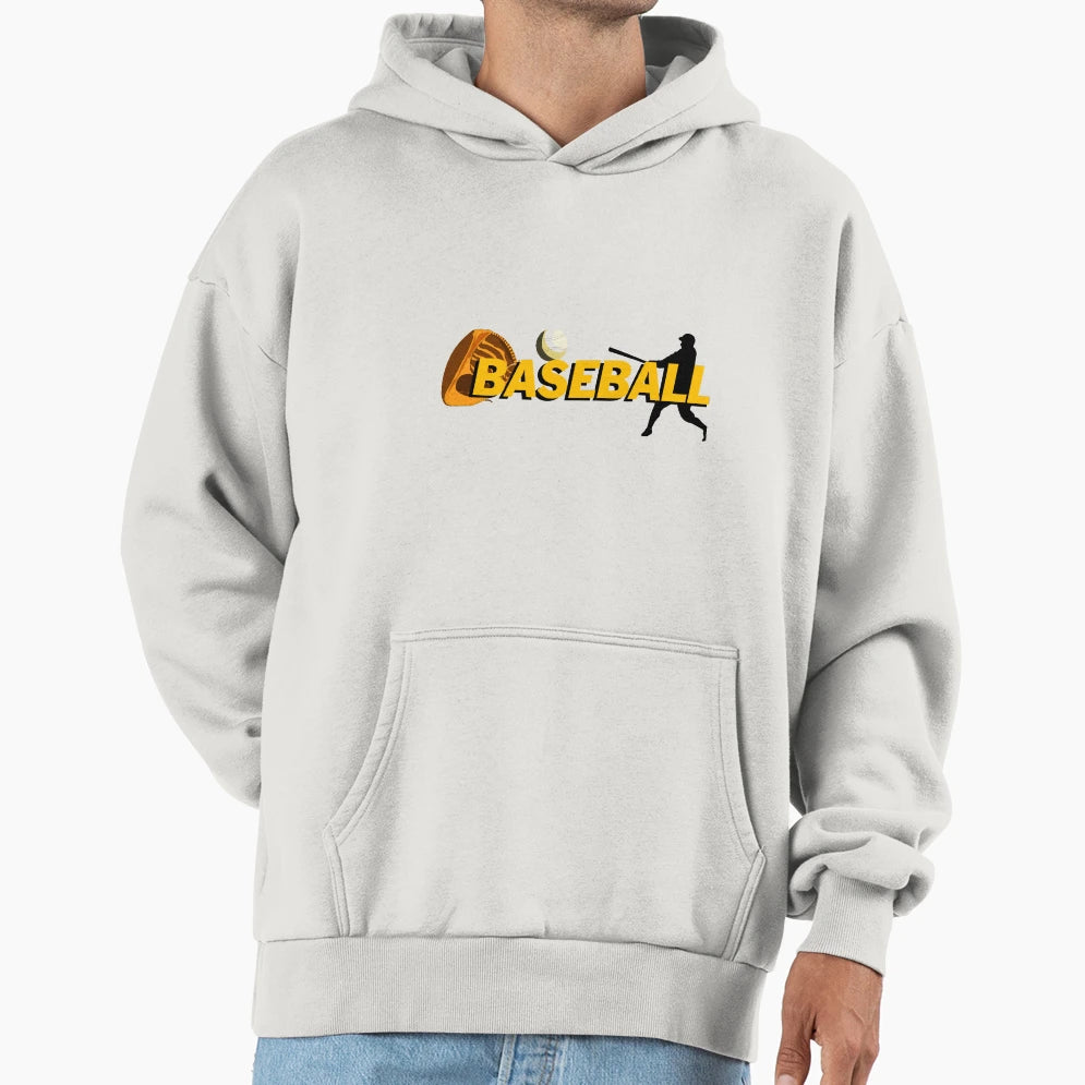 Baseball Sport Hoodie - Minimalist Print Unisex - T-Shirt, Sweatshirt, Hoodie
