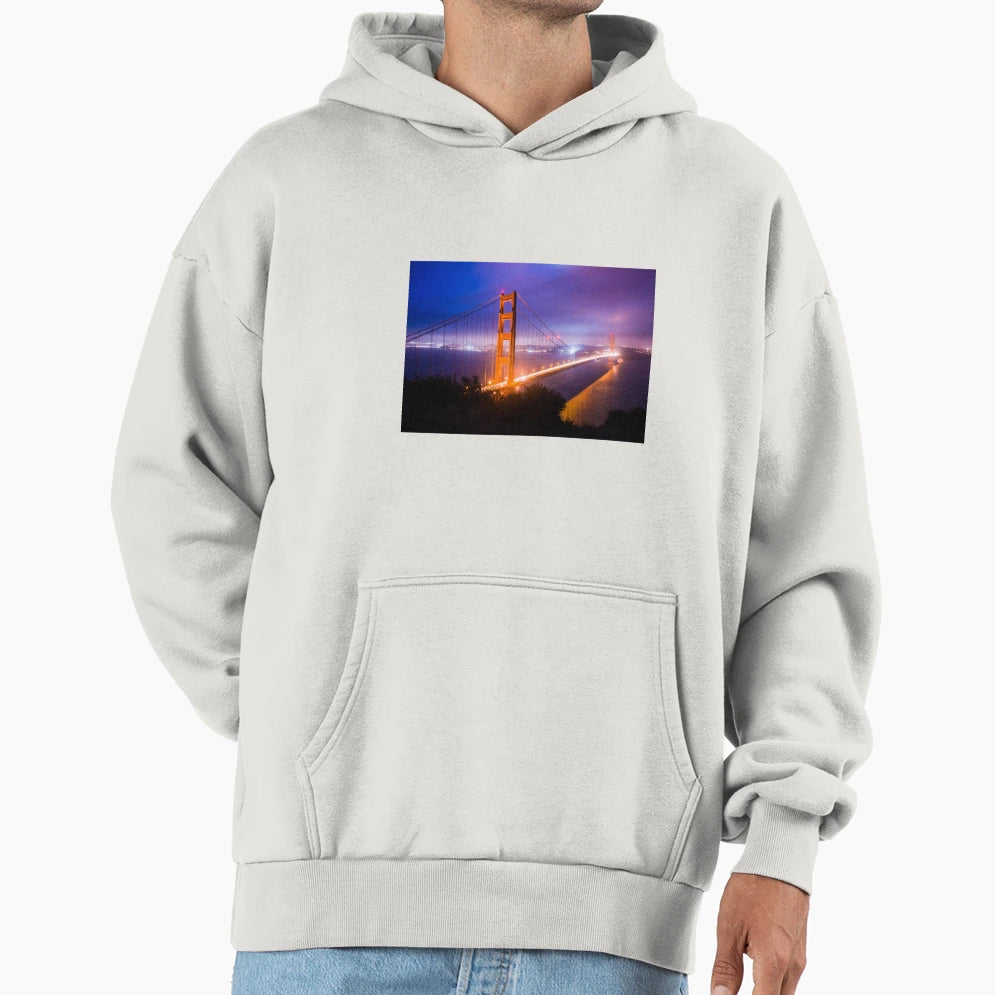 Golden Gate Bridge Hoodie - Custom Art Print Men Women - T-Shirt, Sweatshirt, Hoodie