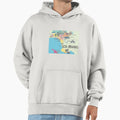 Los Angeles California Clean Iconic Hoodie - Custom Art Print Men Women - T-Shirt, Sweatshirt, Hoodie