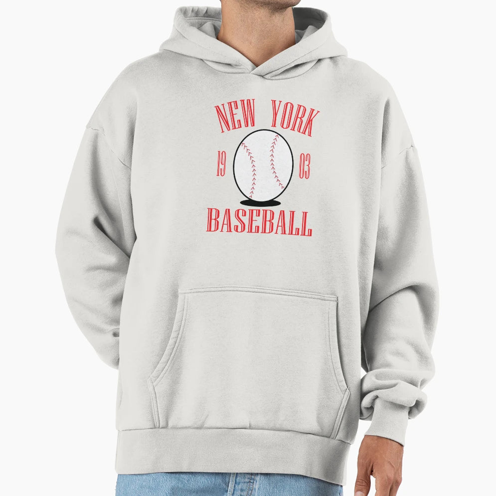 New York City Baseball Hoodie - Aesthetic Graphic for Adults - T-Shirt, Sweatshirt, Hoodie