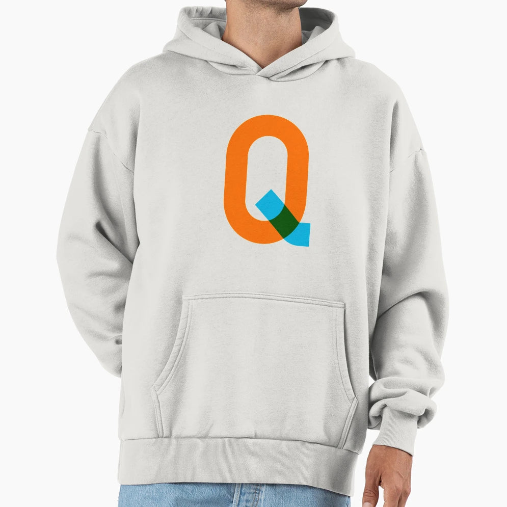 Q Alphabet Hoodie - Trendy Graphic Men Women - T-Shirt, Sweatshirt, Hoodie