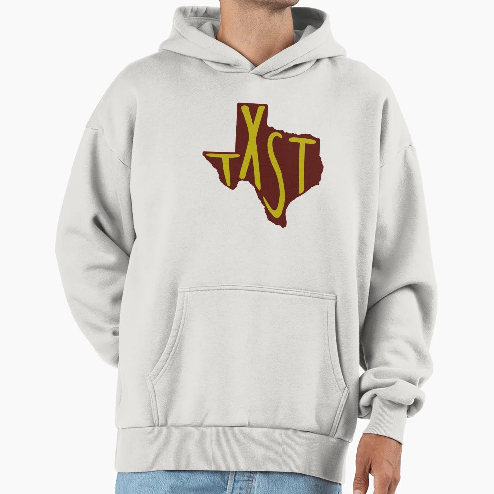 Texas State Shape Hoodie - Fun Novelty Design for Adults - T-Shirt, Sweatshirt, Hoodie
