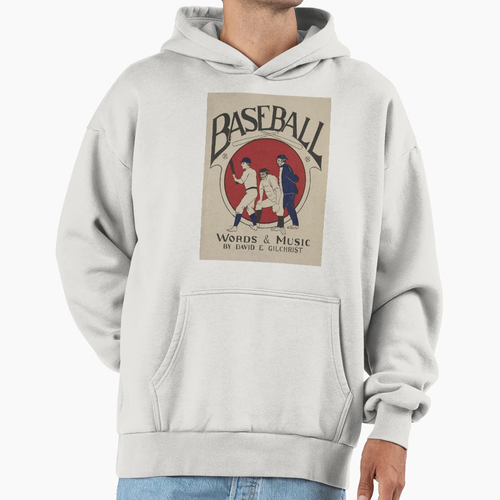 Baseball Musical Composition Cover Hoodie - Novelty Apparel Unisex - T-Shirt, Sweatshirt, Hoodie