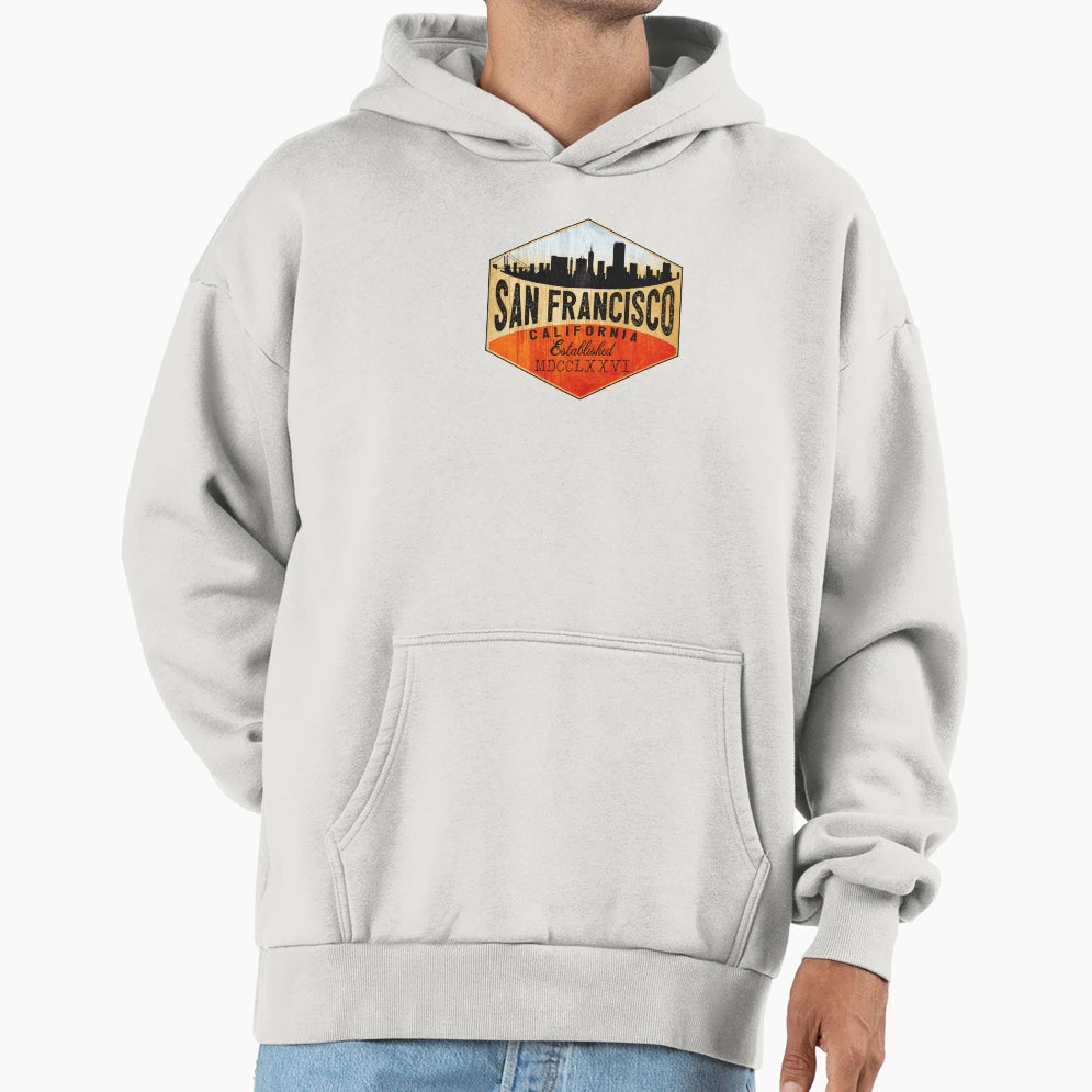 Golden Gate Bridge San Francisco Hoodie - Fun Novelty Design Men Women - T-Shirt, Sweatshirt, Hoodie