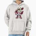 Red White Blue Baseball Rebel Hoodie - Novelty Apparel for Adults - T-Shirt, Sweatshirt, Hoodie