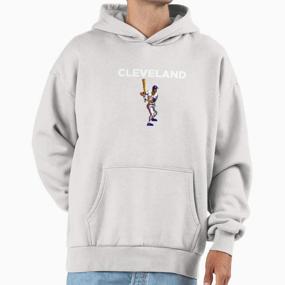 Cleveland Baseball Video Game 8 Bit T-Shirt - Unique Graphic for Adults - T-Shirt, Sweatshirt, Hoodie