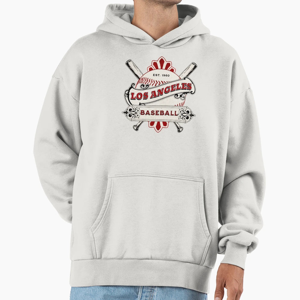 Los Angeles Baseball Hoodie - Trendy Graphic Unisex - T-Shirt, Sweatshirt, Hoodie