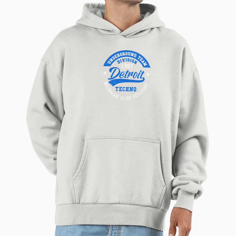 Detroit Techno Underground City Hoodie - Aesthetic Graphic for Adults - T-Shirt, Sweatshirt, Hoodie