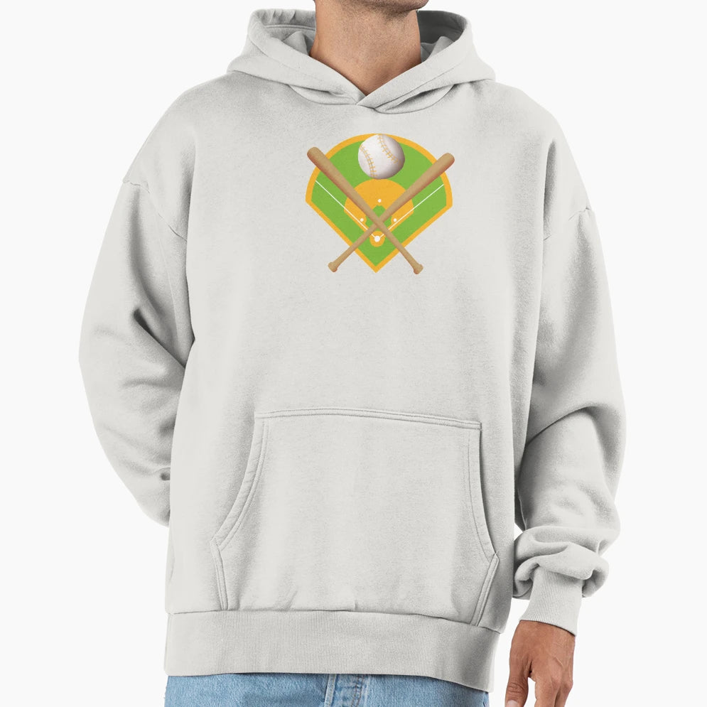 Baseball Field Hoodie - Custom Art Print Men Women - T-Shirt, Sweatshirt, Hoodie