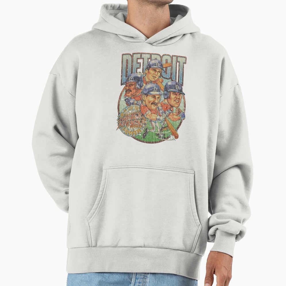 Detroit Thwack Attack 1993 Hoodie - Aesthetic Graphic Unisex - T-Shirt, Sweatshirt, Hoodie