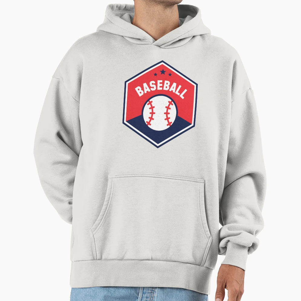 Baseball Hoodie - Fun Novelty Design Men Women - T-Shirt, Sweatshirt, Hoodie