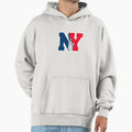 Ny Statue Liberty Red White Blue Hoodie - Aesthetic Graphic Men Women - T-Shirt, Sweatshirt, Hoodie