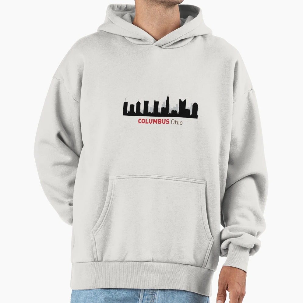 Columbus Skyline Hoodie - Unique Graphic Unisex - T-Shirt, Sweatshirt, Hoodie