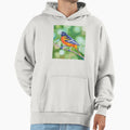 Baltimore Oriole Bird Painting Hoodie - Fun Novelty Design Men Women - T-Shirt, Sweatshirt, Hoodie