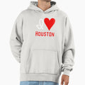 I Love Houston Hoodie - Trendy Graphic Men Women - T-Shirt, Sweatshirt, Hoodie
