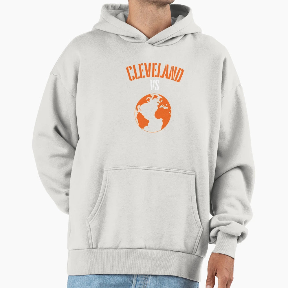 Funny Cleveland Football Fans Vs World Hoodie - Fun Novelty Design Unisex - T-Shirt, Sweatshirt, Hoodie
