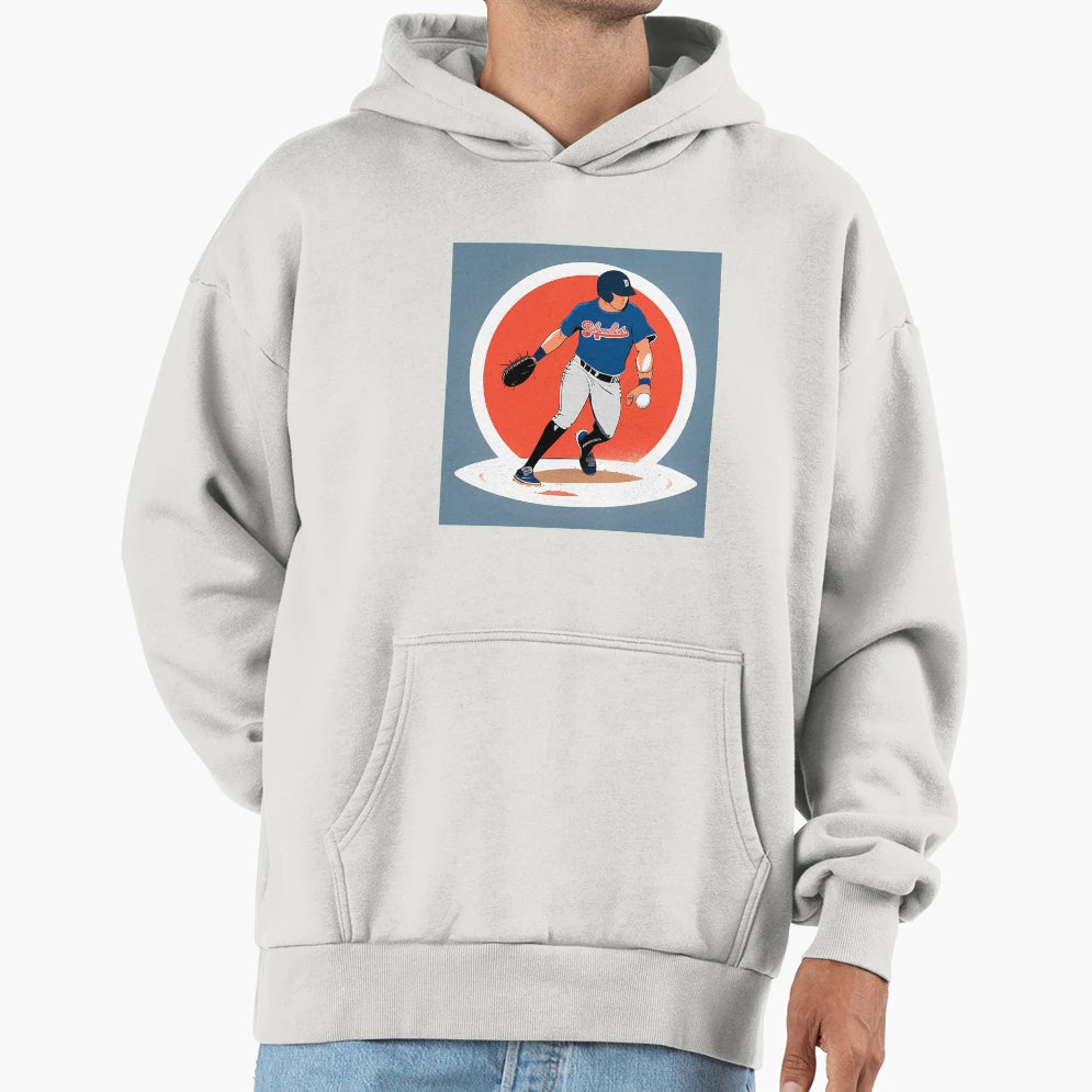 Baseball Sliding Hoodie - Custom Art Print Men Women - T-Shirt, Sweatshirt, Hoodie
