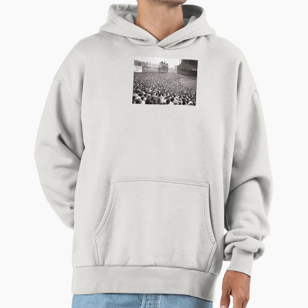 New York Baseball Stadium Bleachers Old Hoodie - Graphic Print for Adults - T-Shirt, Sweatshirt, Hoodie