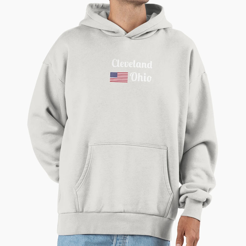 Cleveland Ohio Stylish Prints Hoodie - Aesthetic Graphic for Adults - T-Shirt, Sweatshirt, Hoodie