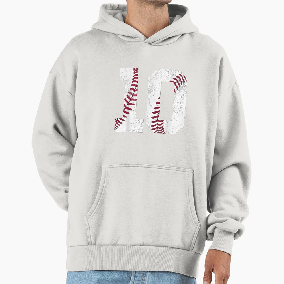 2012 10Th Birthday Baseball Ten 10 Hoodie - Casual Everyday Wear Unisex - T-Shirt, Sweatshirt, Hoodie