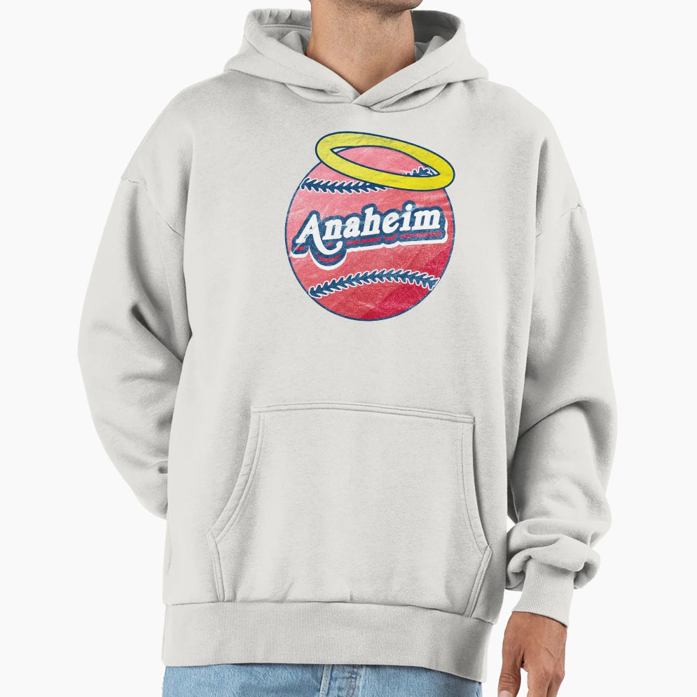 Anaheim Baseball Halo Hoodie - Fun Novelty Design for Adults - T-Shirt, Sweatshirt, Hoodie