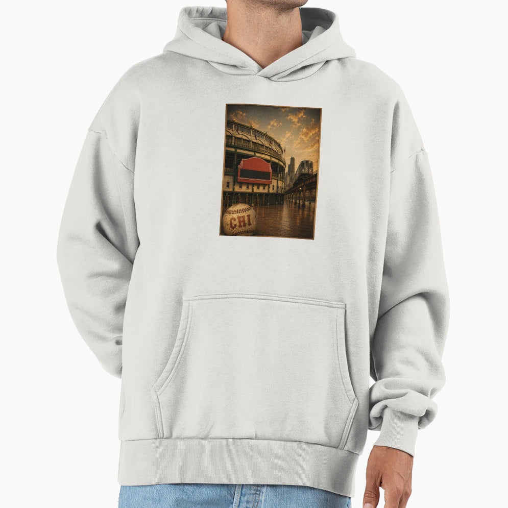 Chicago Baseball Haven Hoodie - Fun Novelty Design for Adults - T-Shirt, Sweatshirt, Hoodie