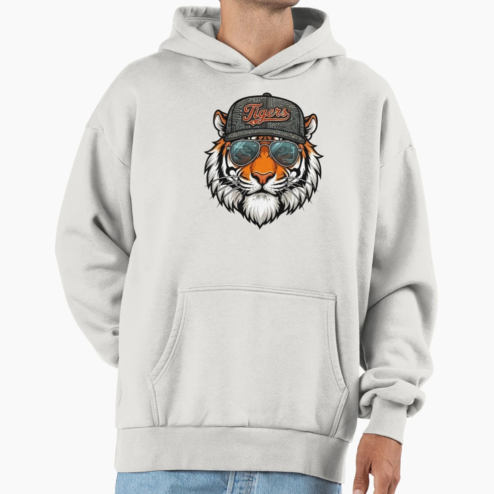 Baseball Tiger Dad Gift Teens Adults Hoodie - Trendy Graphic for Adults - T-Shirt, Sweatshirt, Hoodie