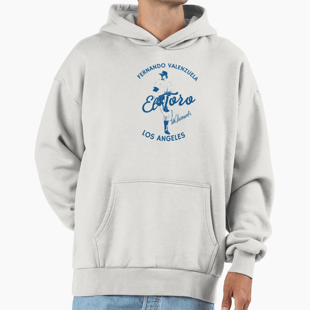 El Toro Fernando Valenzuela Hoodie - Fun Novelty Design Unisex - T-Shirt, Sweatshirt, Hoodie