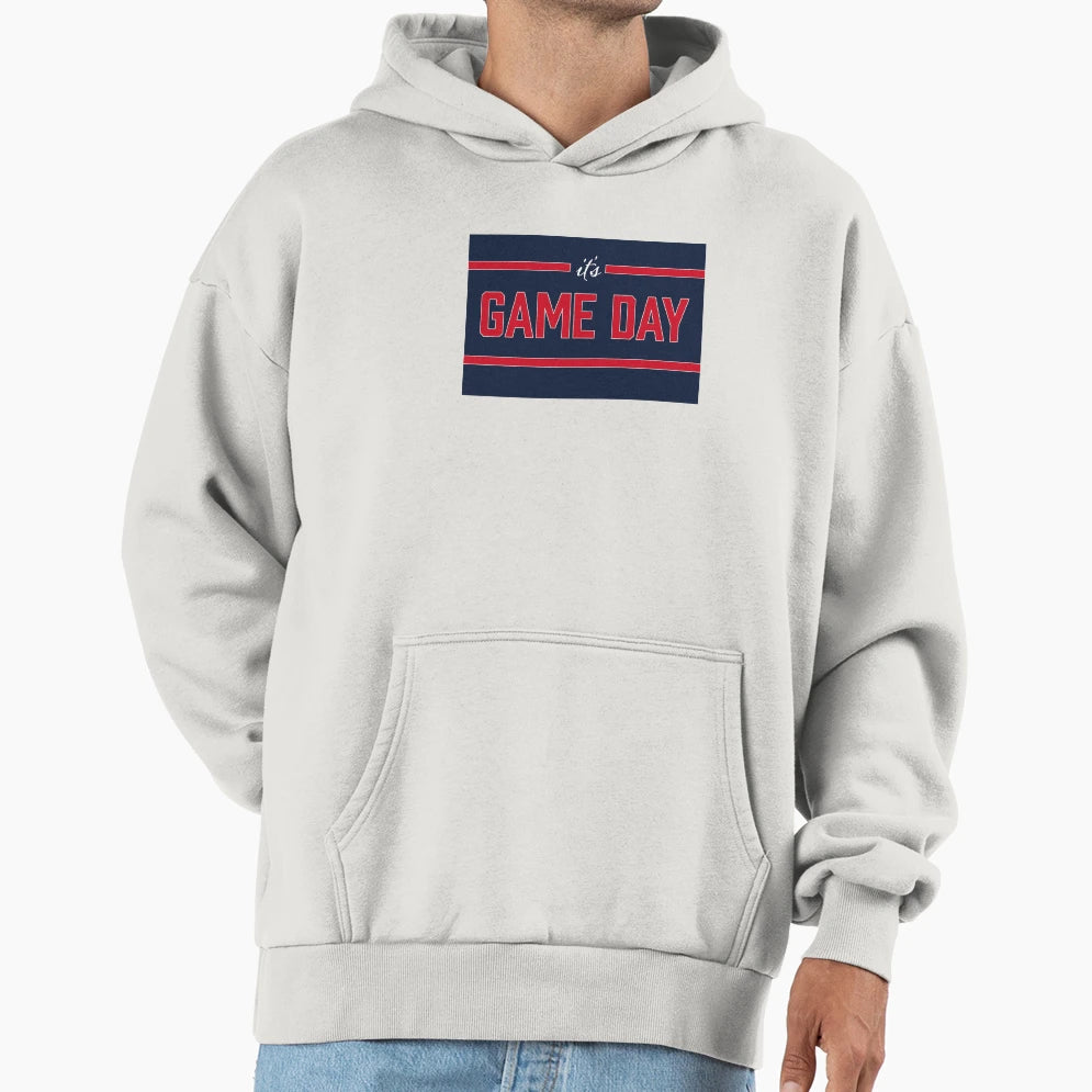 Its Game Day Navy Red Hoodie - Streetwear Style Unisex - T-Shirt, Sweatshirt, Hoodie