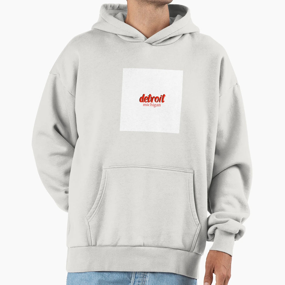 Detroit Michigan Hoodie - Aesthetic Graphic Men Women - T-Shirt, Sweatshirt, Hoodie