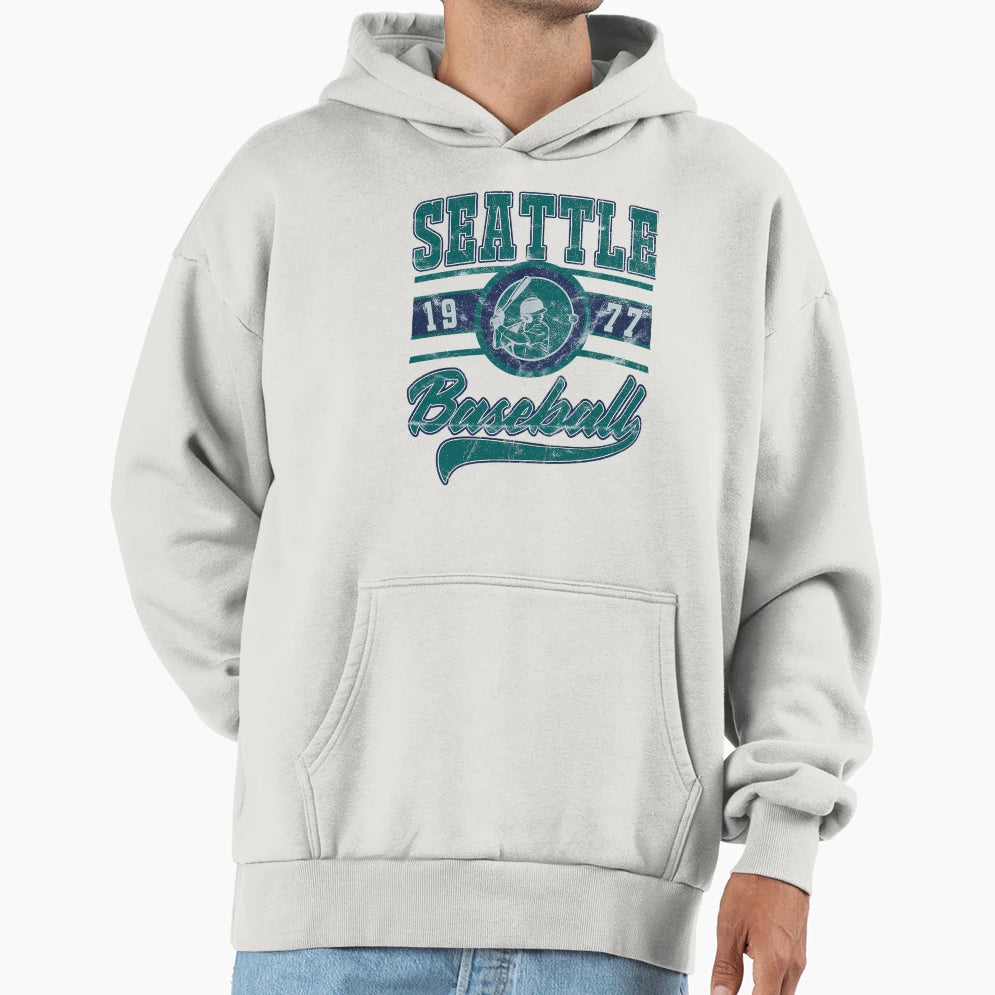 Seattle Baseball Hoodie - Unique Graphic Men Women - T-Shirt, Sweatshirt, Hoodie